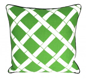 Green Lattice Pillow Green lattice pillow bamboo