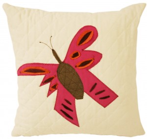 Pink red butterfly pillow Pink red butterfly pillow baby nursery