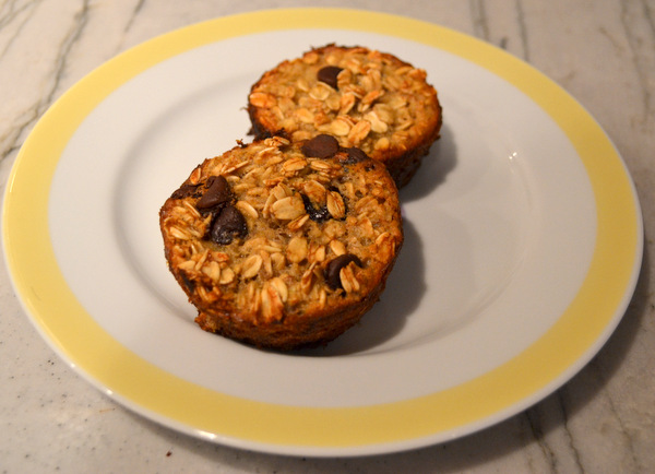 Weight Watchers Chocolate Oat Banana Muffins
