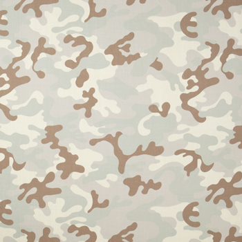 Clarence House Camo Fabric, Pale Neutrals